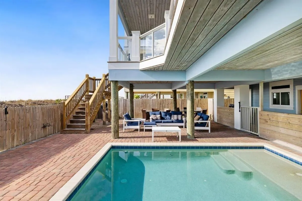 Blue Heaven On The Beach Gulf Front Sleeps 20 6 Bedroom Heated Private Pool Panama City Beach