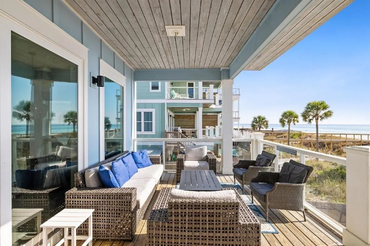 Blue Heaven On The Beach Gulf Front Sleeps 20 6 Bedroom Heated Private Pool Panama City Beach United States