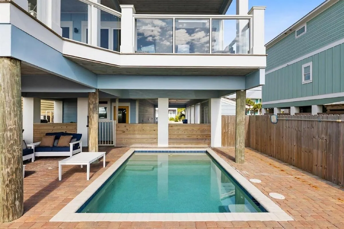 Blue Heaven On The Beach Gulf Front Sleeps 20 6 Bedroom Heated Private Pool Panama City Beach